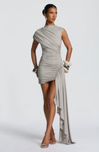 Marnie Mini Dress - Light Grey - Napalia