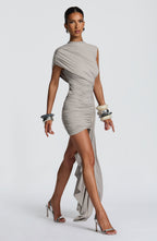 Marnie Mini Dress - Light Grey - Napalia