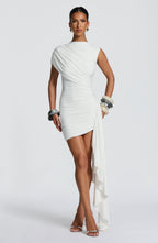 Marnie Mini Dress - White - Napalia