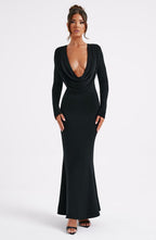 Martina Maxi Dress - Black - Napalia