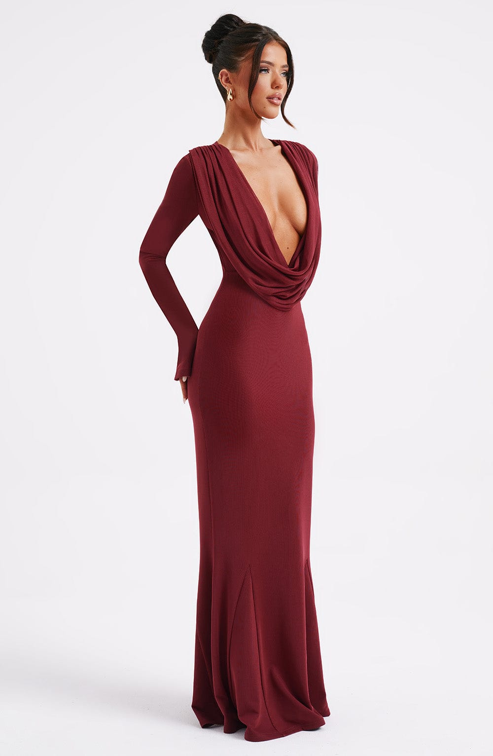 Martina Maxi Dress - Burgundy - Napalia