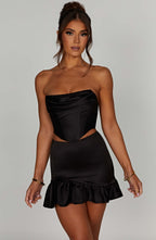 Maura Mini Skirt - Black - Napalia