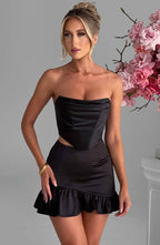 Maura Mini Skirt - Black - Napalia