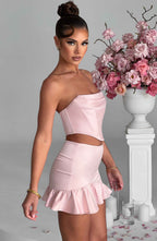 Maura Mini Skirt - Blush - Napalia