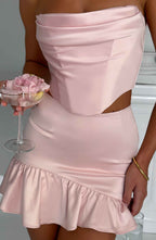 Maura Mini Skirt - Blush - Napalia
