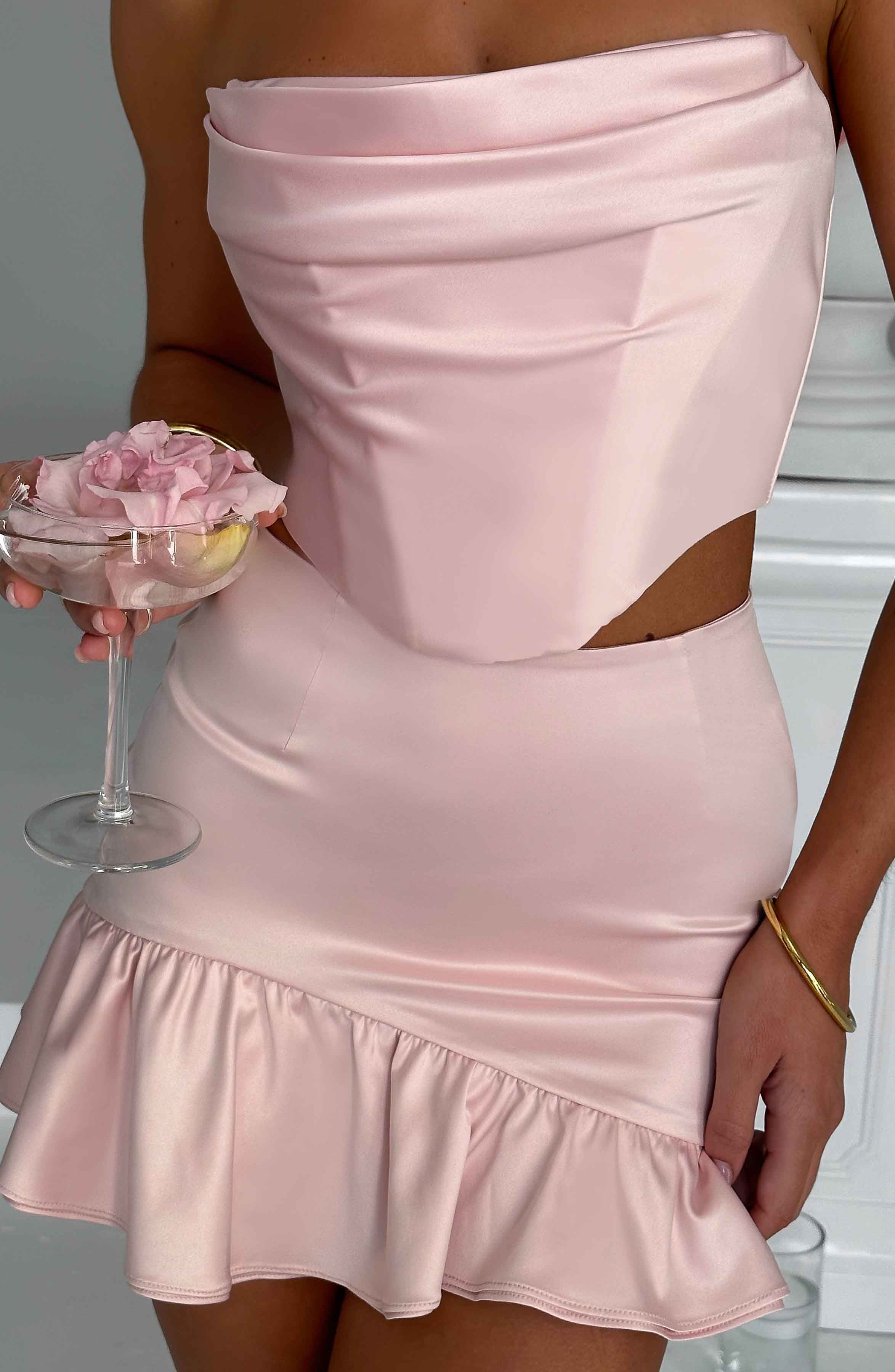 Maura Mini Skirt - Blush - Napalia