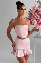 Maura Mini Skirt - Blush - Napalia