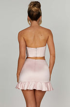 Maura Mini Skirt - Blush - Napalia