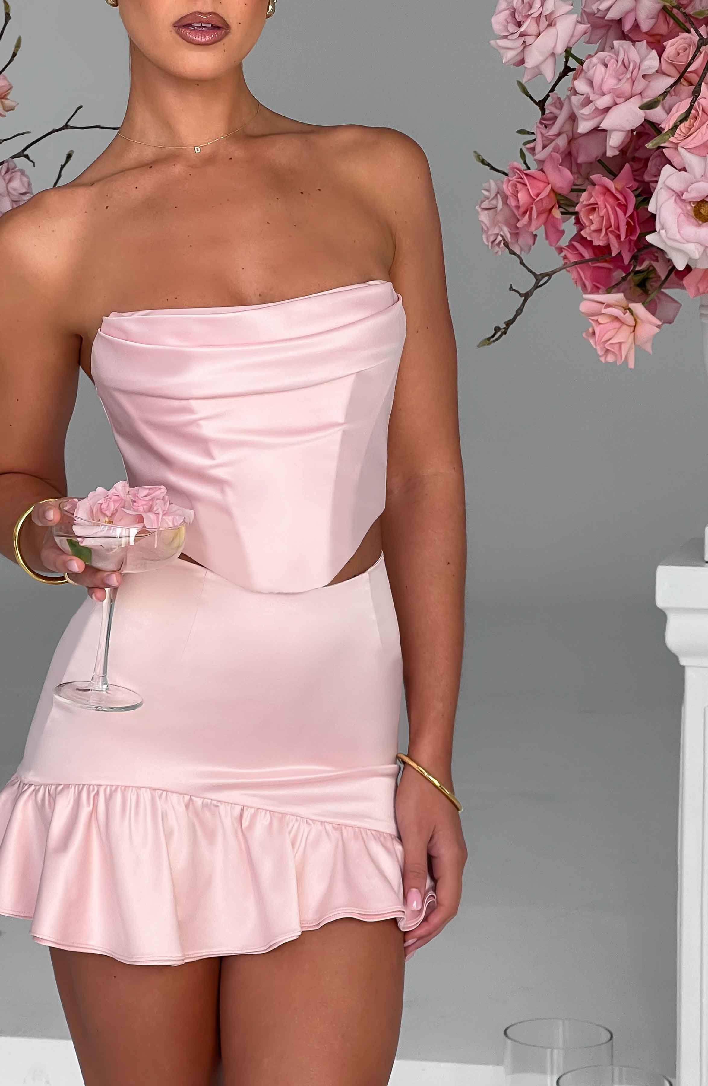 Maura Mini Skirt - Blush - Napalia