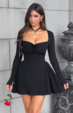 Megan Mini Dress - Black - Napalia