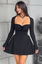 Megan Mini Dress - Black - Napalia