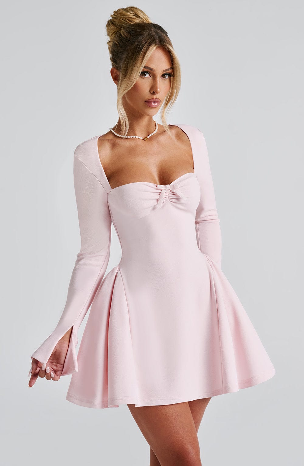 Megan Mini Dress - Blush - Napalia
