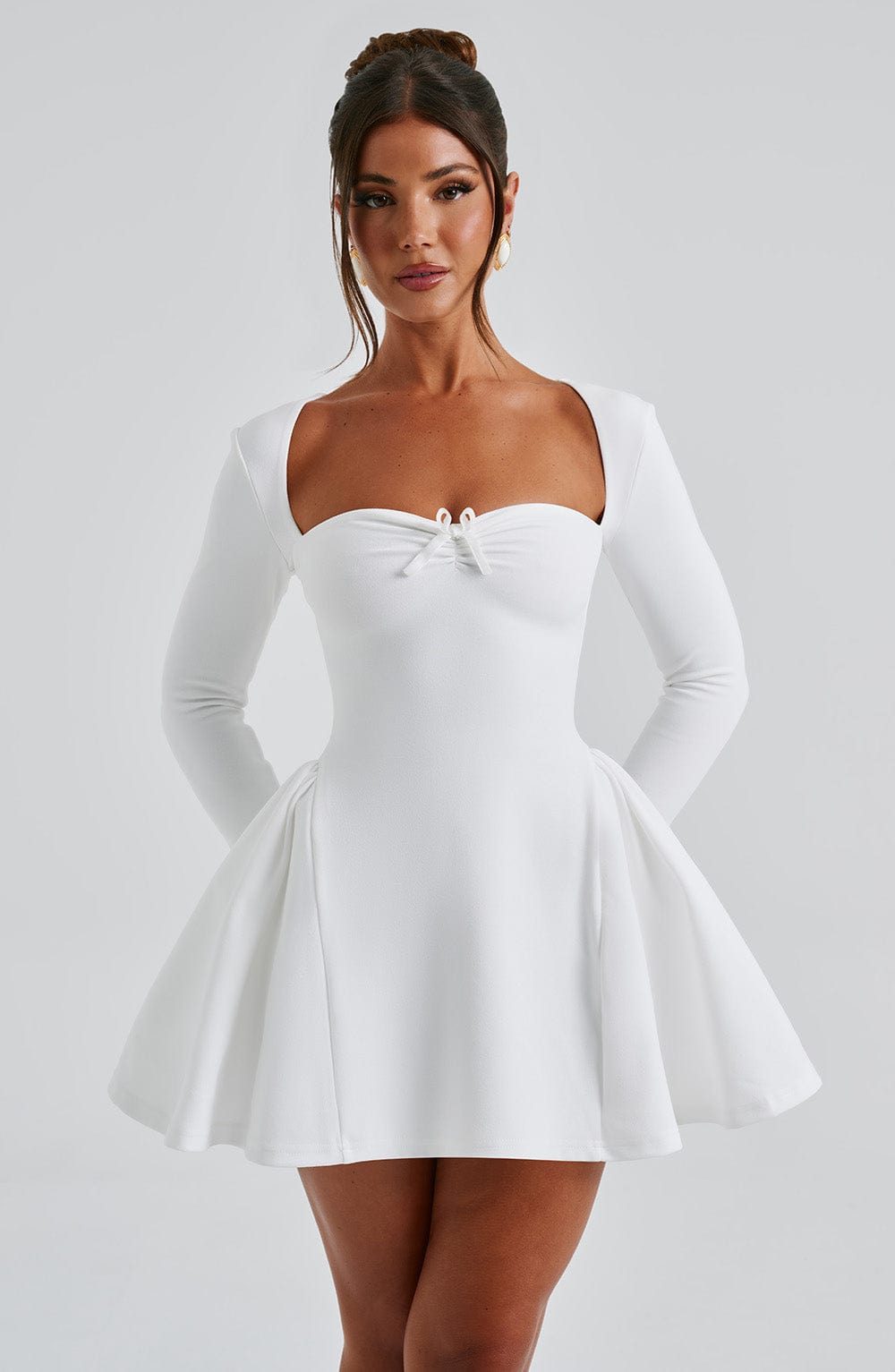 Megan Mini Dress - Ivory - Napalia