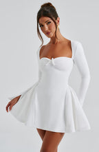 Megan Mini Dress - Ivory - Napalia
