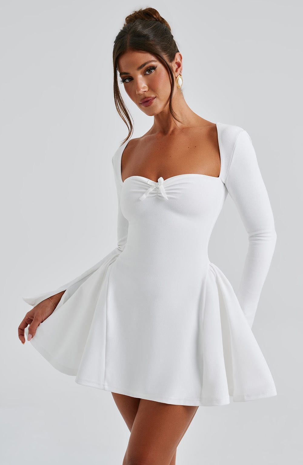 Megan Mini Dress - Ivory - Napalia