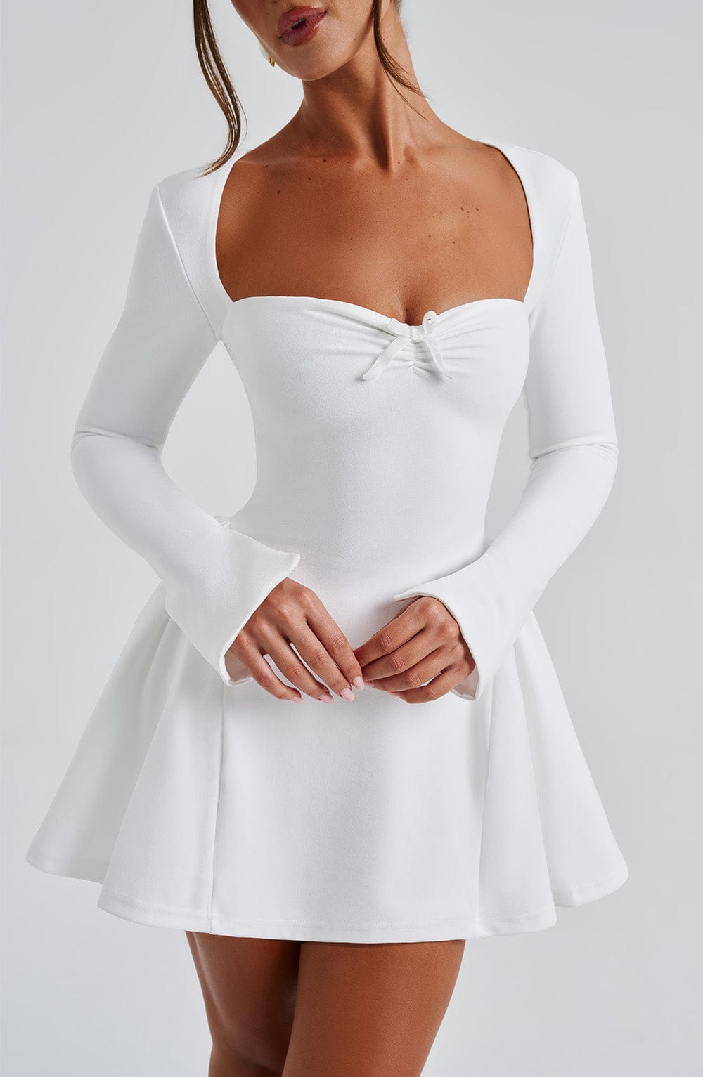 Megan Mini Dress - Ivory - Napalia