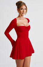 Megan Mini Dress - Red - Napalia