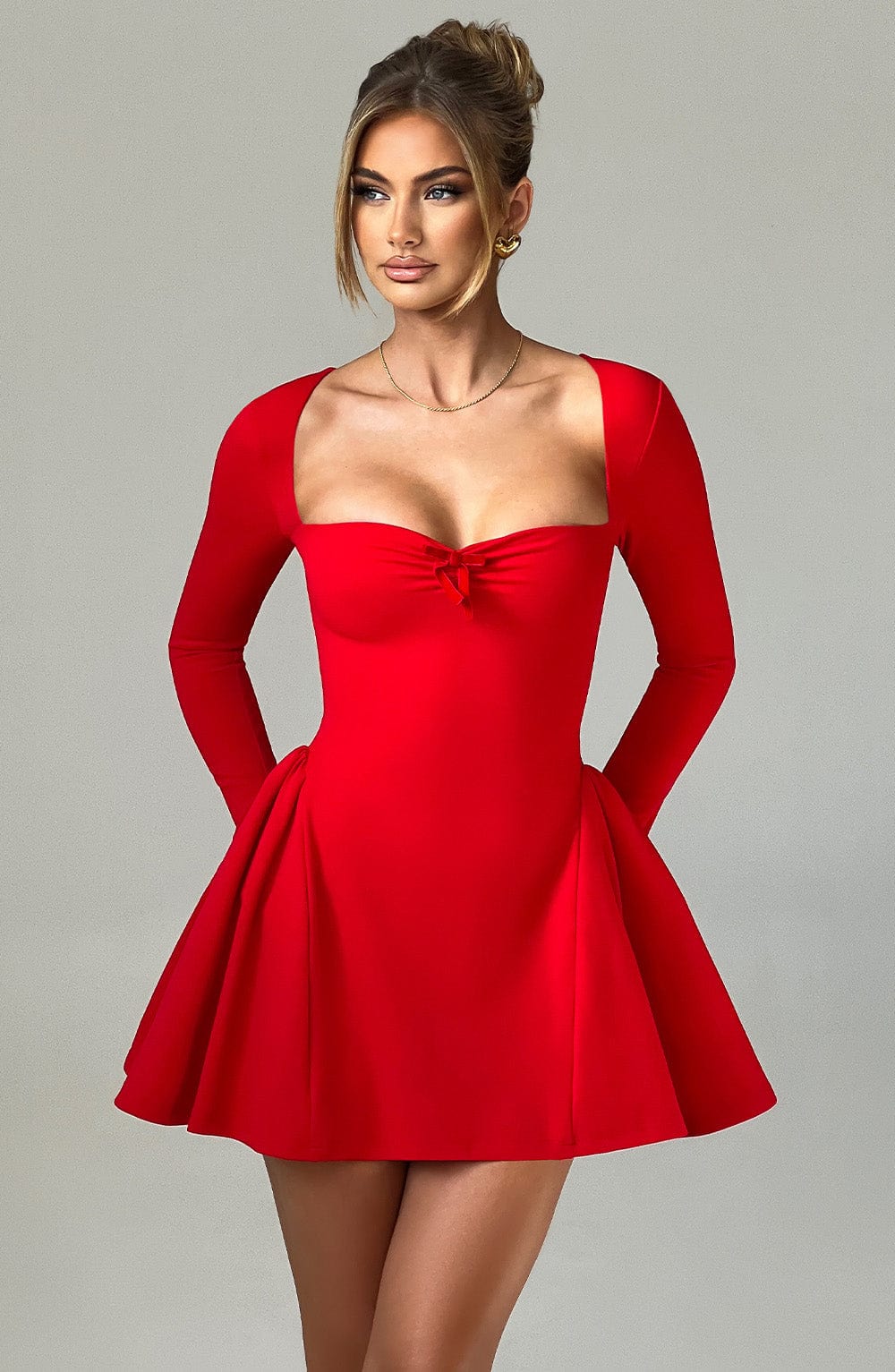 Megan Mini Dress - Red - Napalia