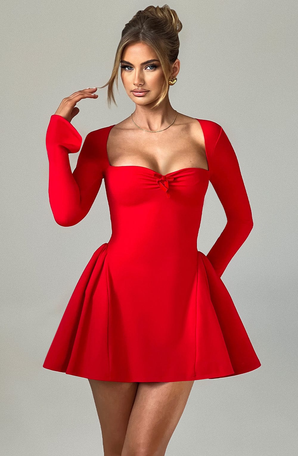 Megan Mini Dress - Red - Napalia