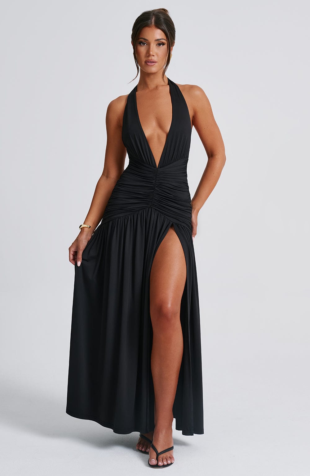 Melania Maxi Dress - Black - Napalia
