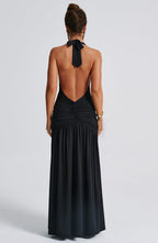 Melania Maxi Dress - Black - Napalia