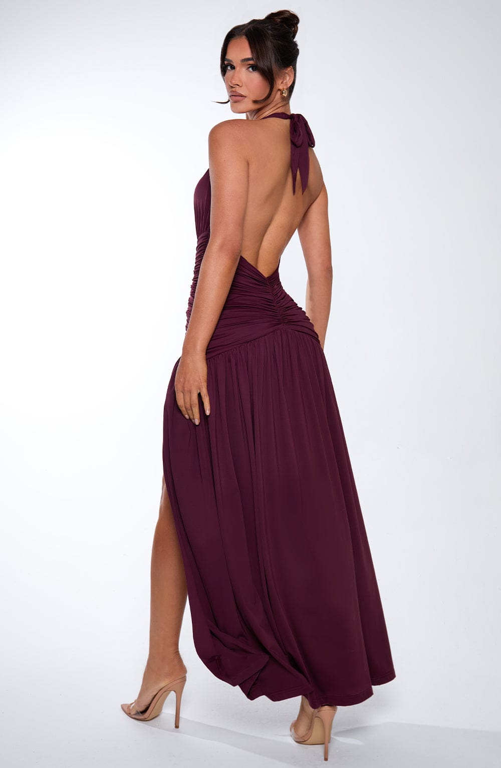 Melania Maxi Dress - Cherry Lacquer - Napalia