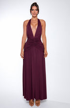 Melania Maxi Dress - Cherry Lacquer - Napalia