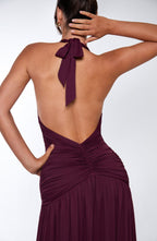 Melania Maxi Dress - Cherry Lacquer - Napalia