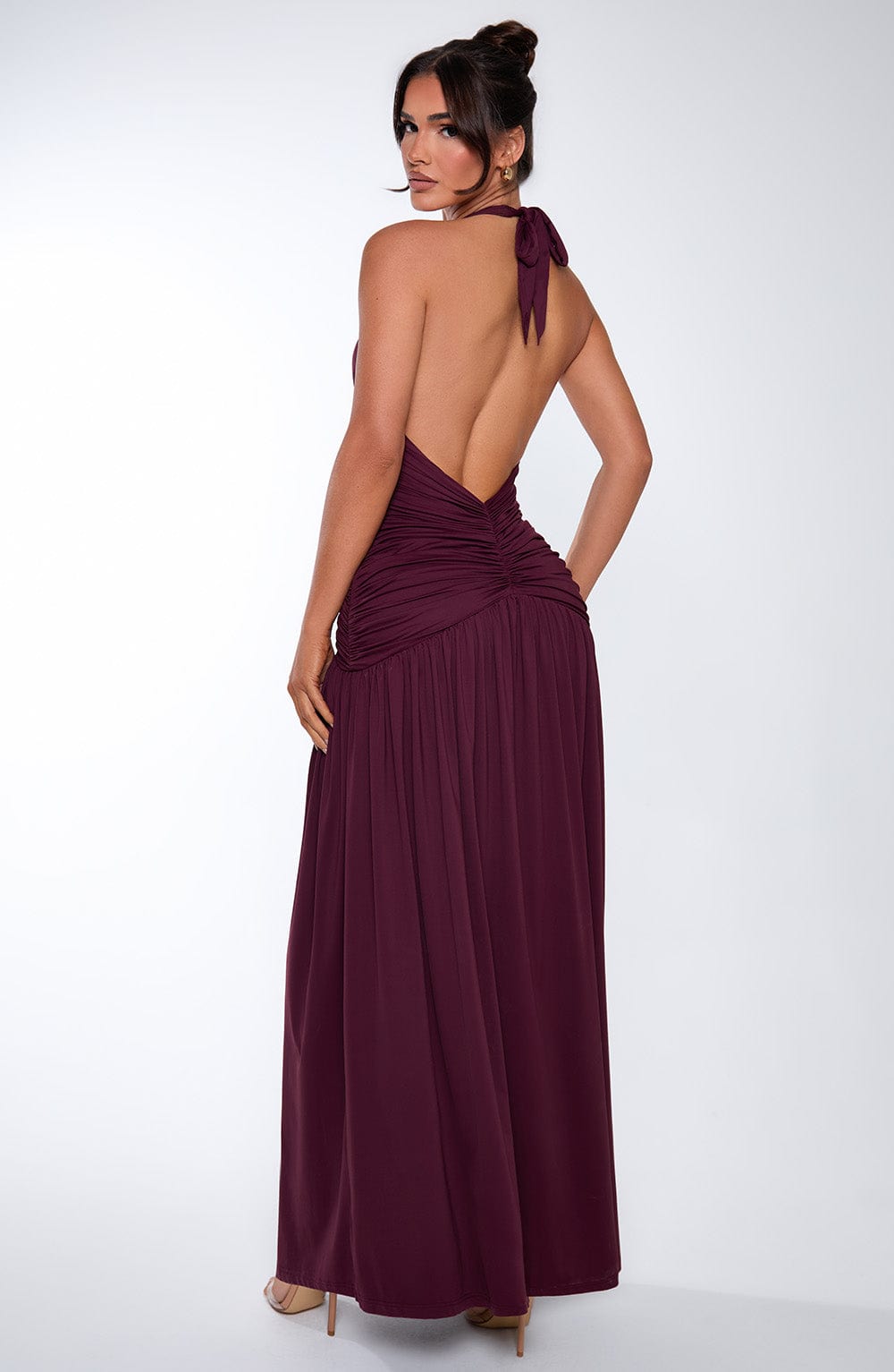 Melania Maxi Dress - Cherry Lacquer - Napalia
