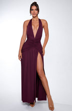 Melania Maxi Dress - Cherry Lacquer - Napalia