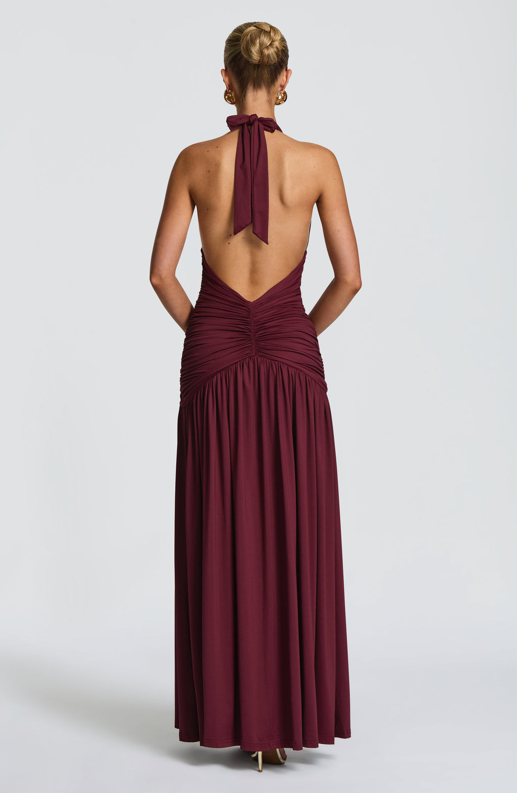 Melania Maxi Dress - Cherry Lacquer - Napalia