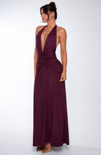 Melania Maxi Dress - Cherry Lacquer - Napalia