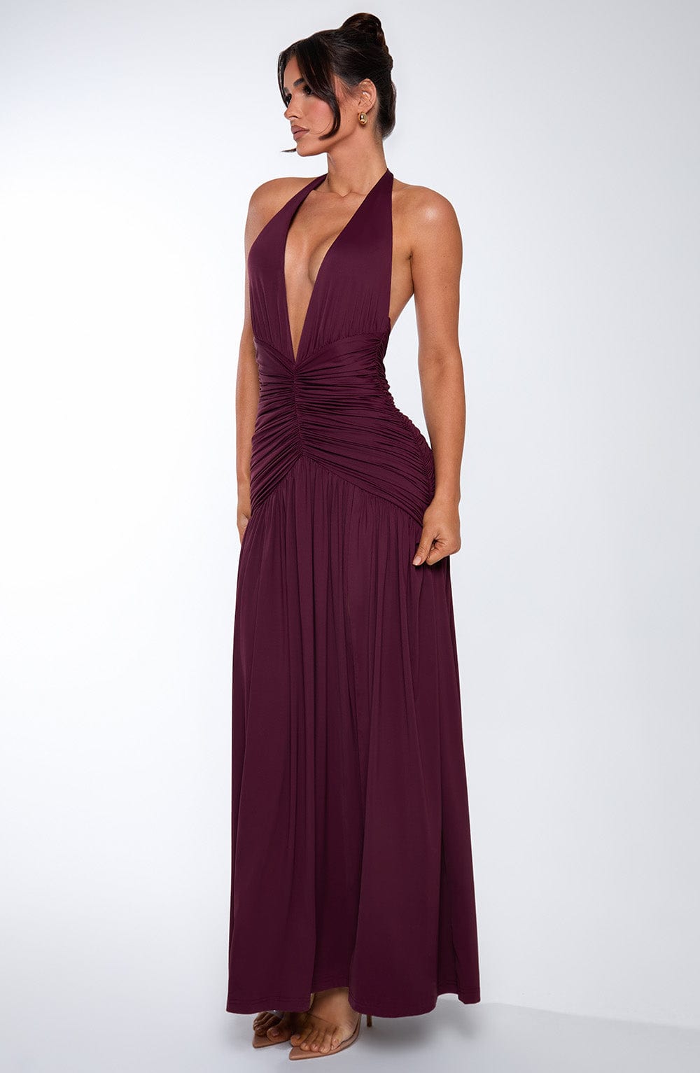 Melania Maxi Dress - Cherry Lacquer - Napalia