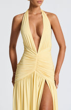 Melania Maxi Dress - Lemon - Napalia