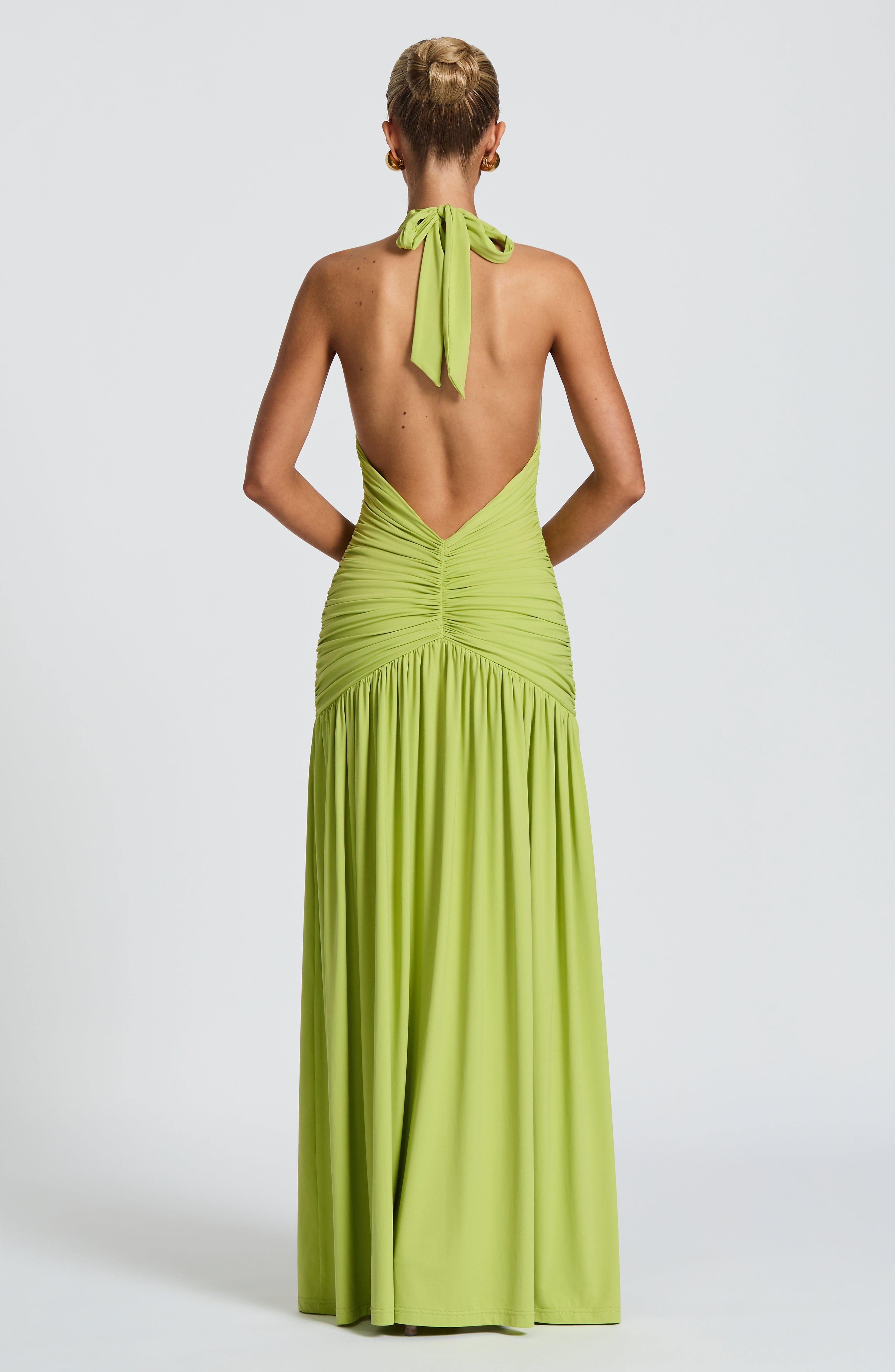 Melania Maxi Dress - Olive - Napalia