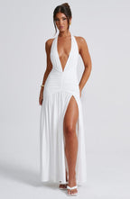 Melania Maxi Dress - White - Napalia