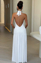 Melania Maxi Dress - White - Napalia