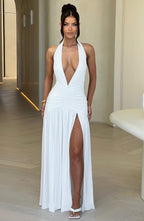 Melania Maxi Dress - White - Napalia