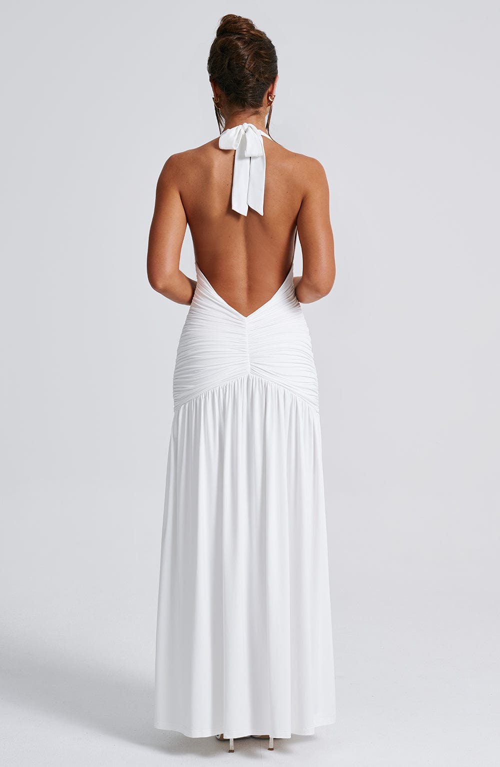 Melania Maxi Dress - White - Napalia