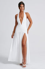 Melania Maxi Dress - White - Napalia