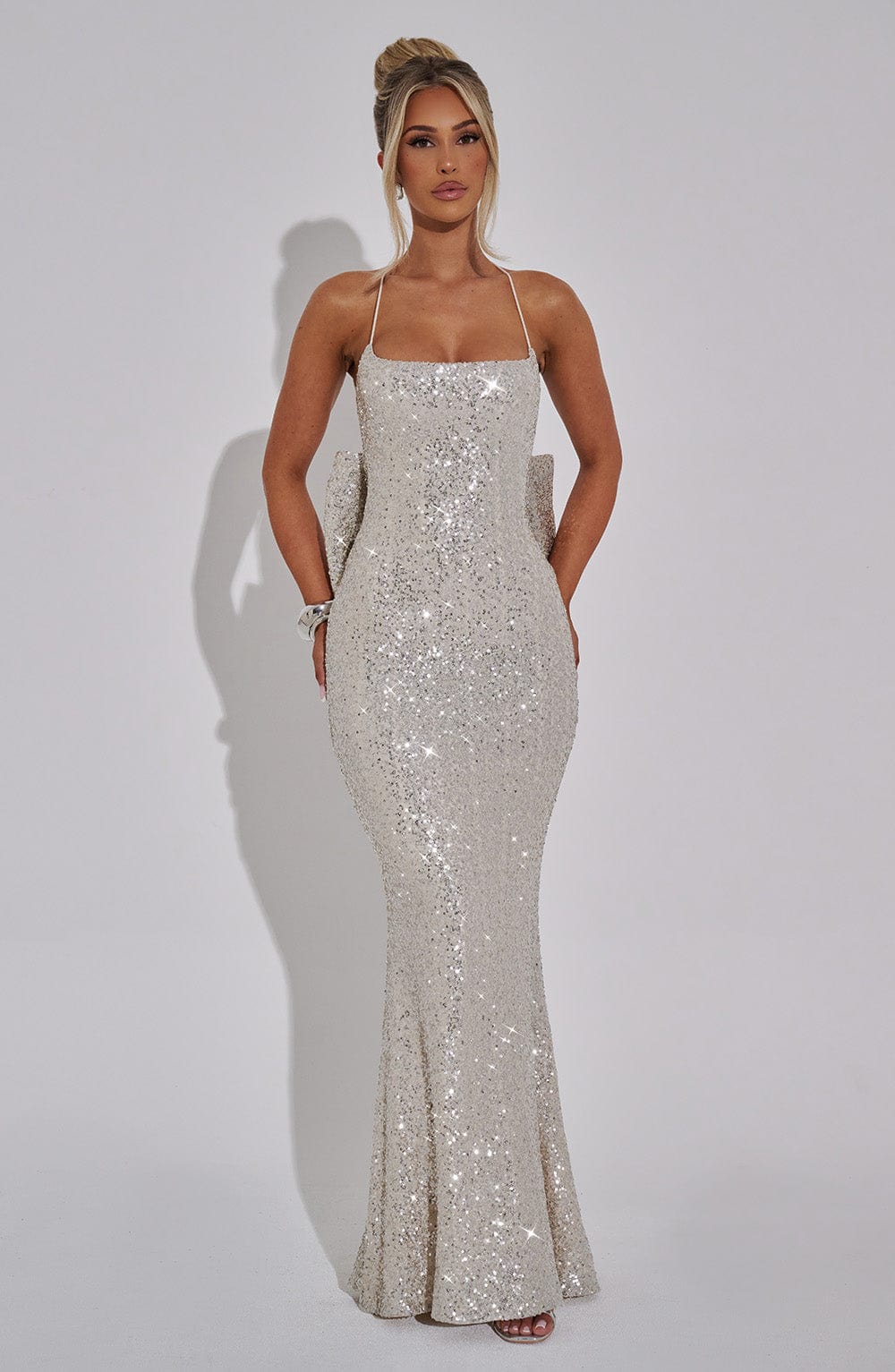 Meridith Maxi Dress - Champagne - Napalia