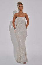 Meridith Maxi Dress - Champagne - Napalia