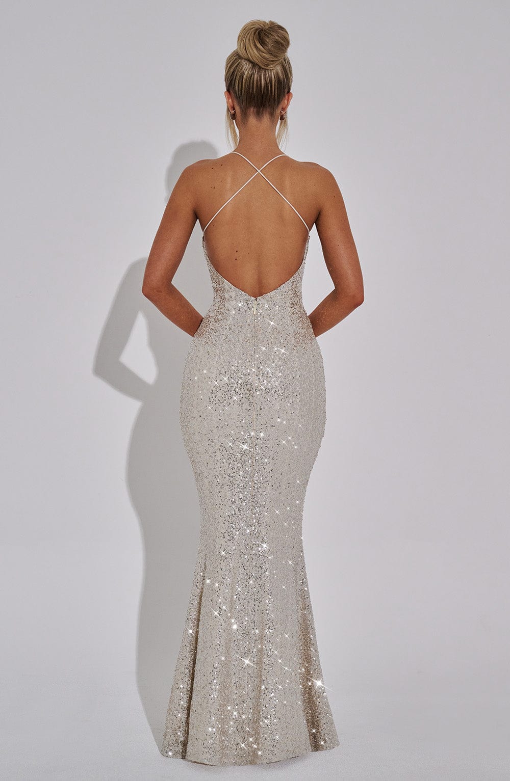Meridith Maxi Dress - Champagne - Napalia
