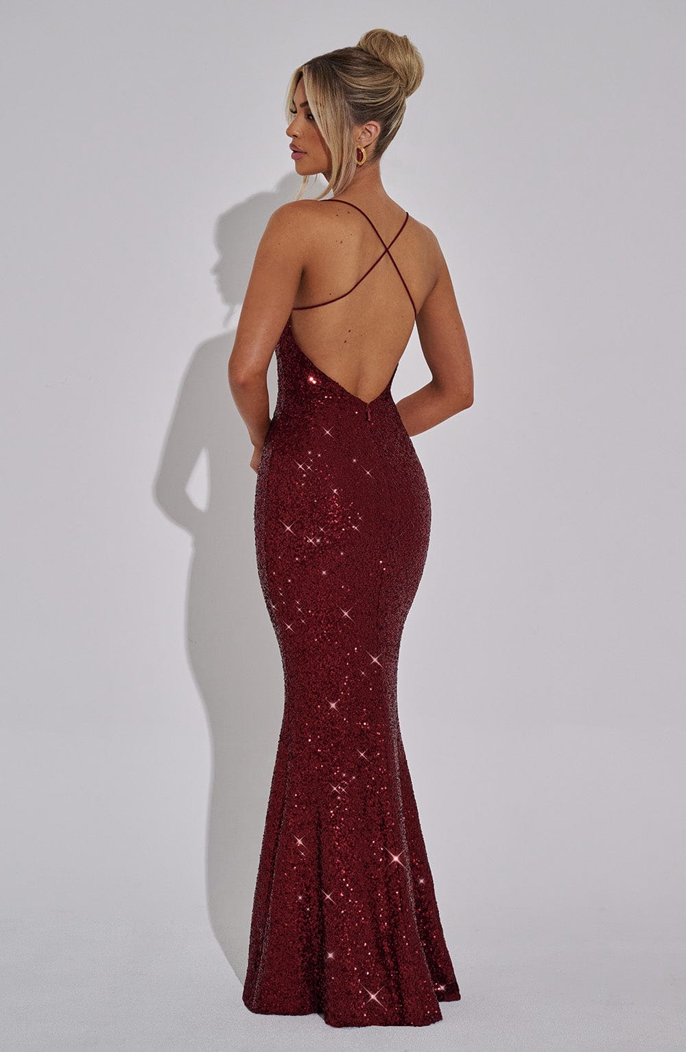 Meridith Maxi Dress - Wine - Napalia
