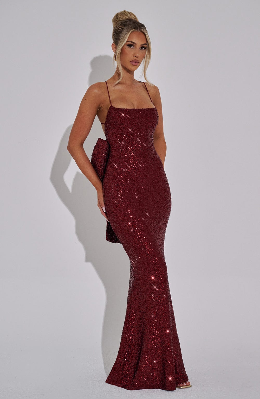 Meridith Maxi Dress - Wine - Napalia