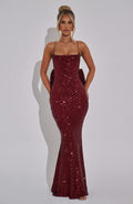 Meridith Maxi Dress - Wine - Napalia