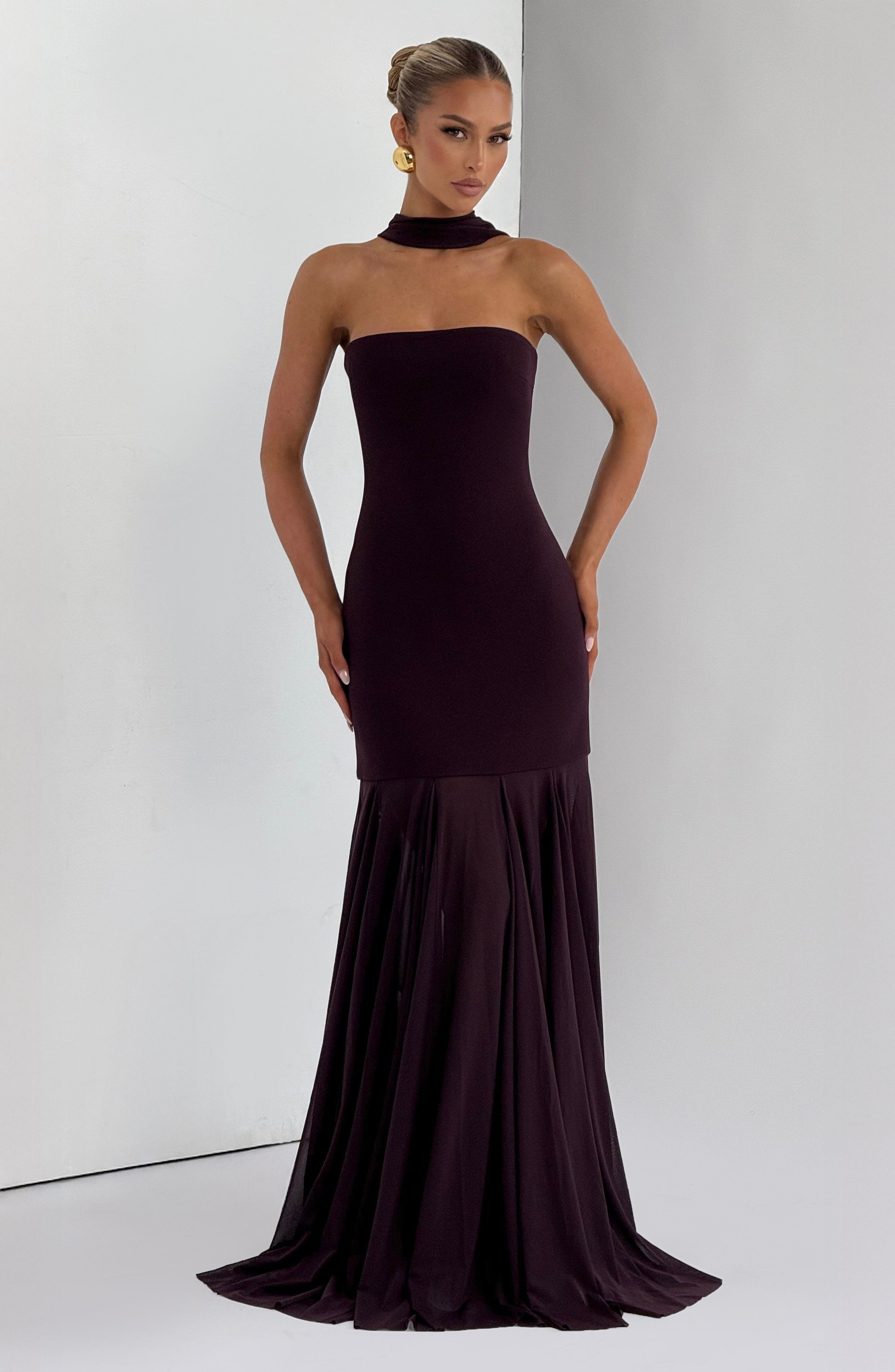 Merritt Gown - Plum - Napalia