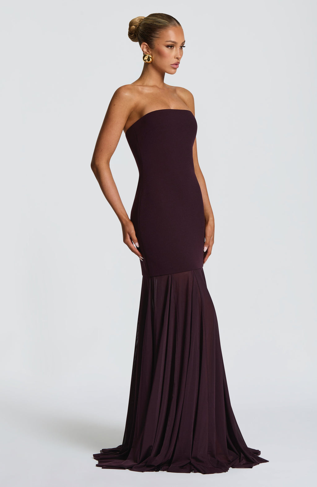 Merritt Gown - Plum - Napalia