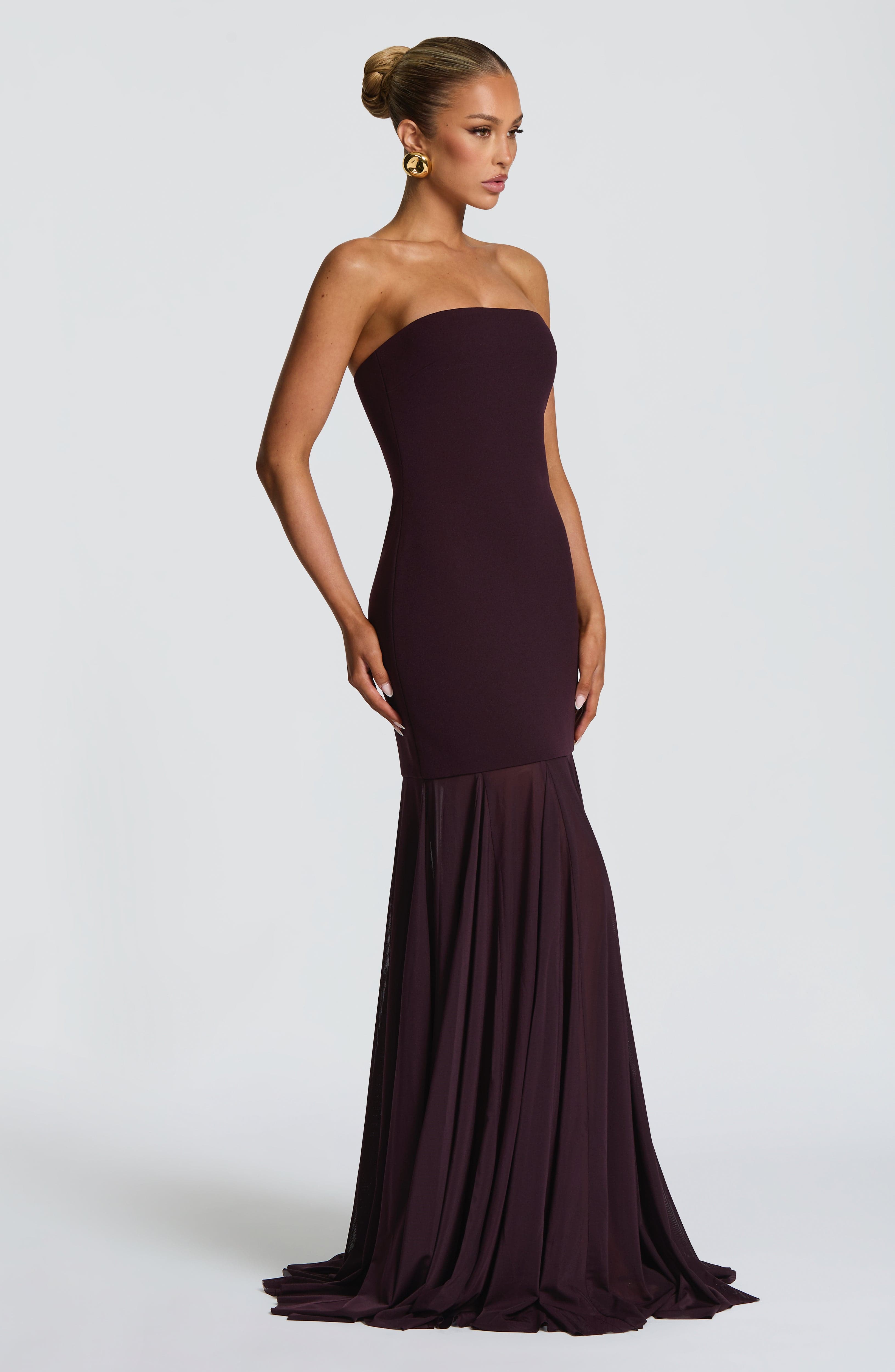 Merritt Gown - Plum - Napalia