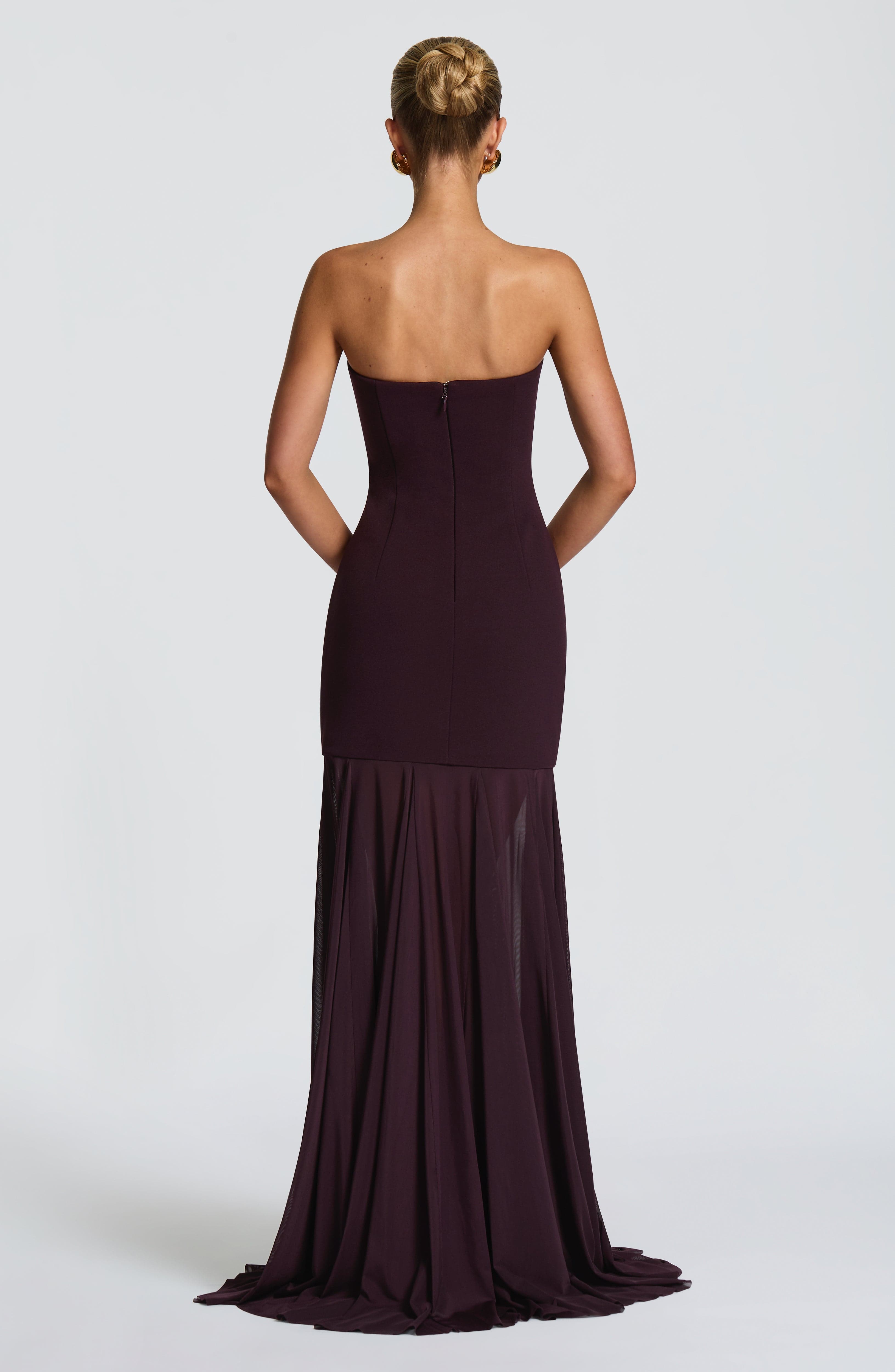 Merritt Gown - Plum - Napalia